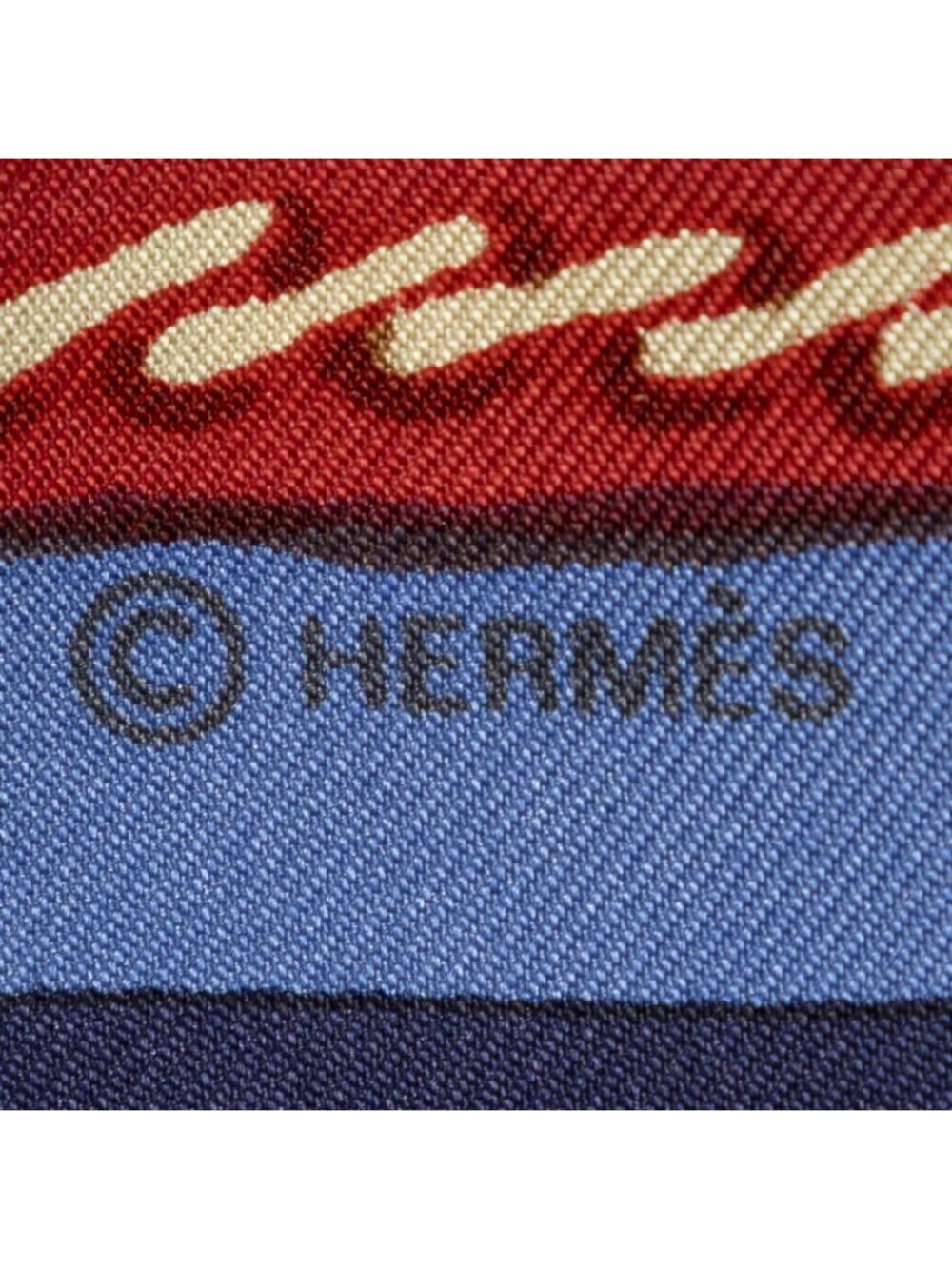 Hermes Scarf Blue - Picture 4 of 5